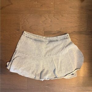 Casual Blue Denim Skort for Women